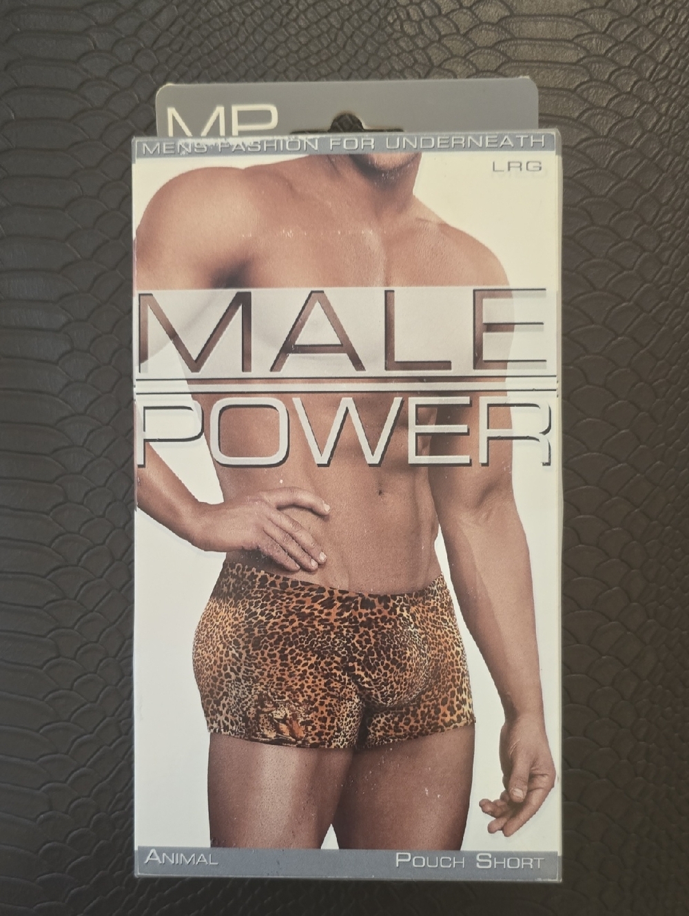 Men's Animal Print Pouch Short - Brown Leopard, New In The Box , Final Sale